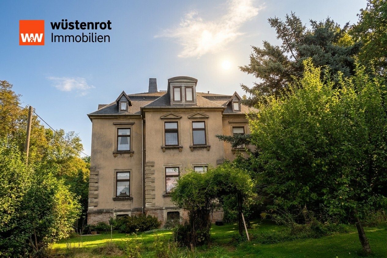 Immobilienangebot - Lunzenau / Cossen - Alle - Historische Villa mit Wald, Oase & großem Grundstück – Wohnen, Arbeiten & Vermieten