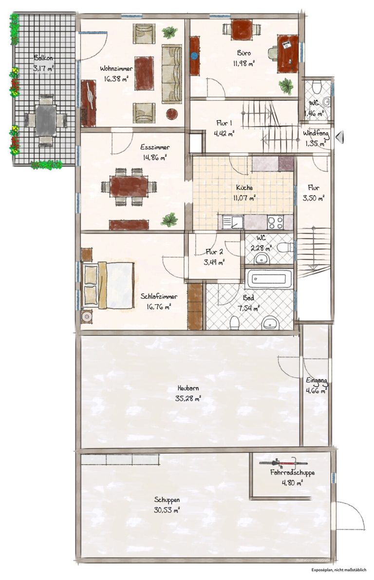 Immobilienangebot - Frickenhausen / Tischardt - Alle - Endlich Platz für Familie und Hobby.
8 Zimmer auf 149 m² zum Wohnen.
251 m² fürs Hobby. 2 Garagen.