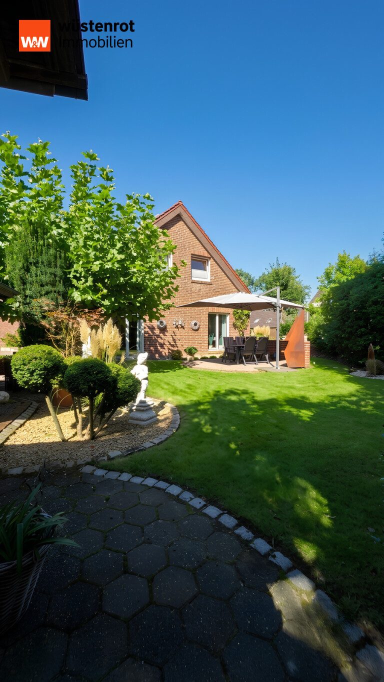Immobilienangebot - Emsbüren - Alle - Garten-Oase, Kamin-Romantik & Wärmepumpe: Das perfekte Zuhause in Emsbüren!