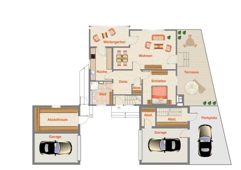 Immobilienangebot - Trier - Alle - Kapitalanlage in Trier: Mehrfamilienhaus mit 3 Wohnungen, 2 Garagen & Einzelgrundbüchern
