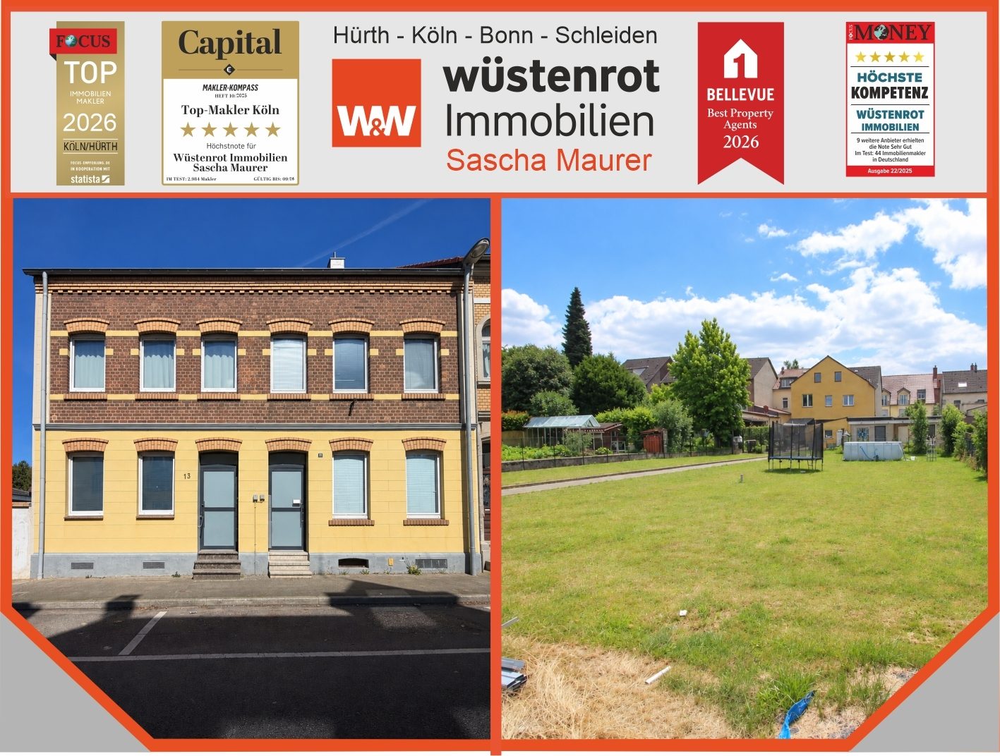 Immobilienangebot - Bedburg - Alle - Wohnportfolio mit Entwicklungspotenzial: 2 vermietete MFH + genehmigtes Neubauprojekt