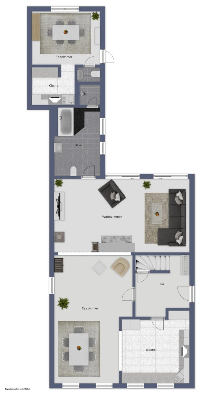 Immobilienangebot - Solingen - Alle - Historisch wohnen, modern leben: Modernisiertes Einfamilienhaus mit Einliegerwohnung (3D-Rundgang).