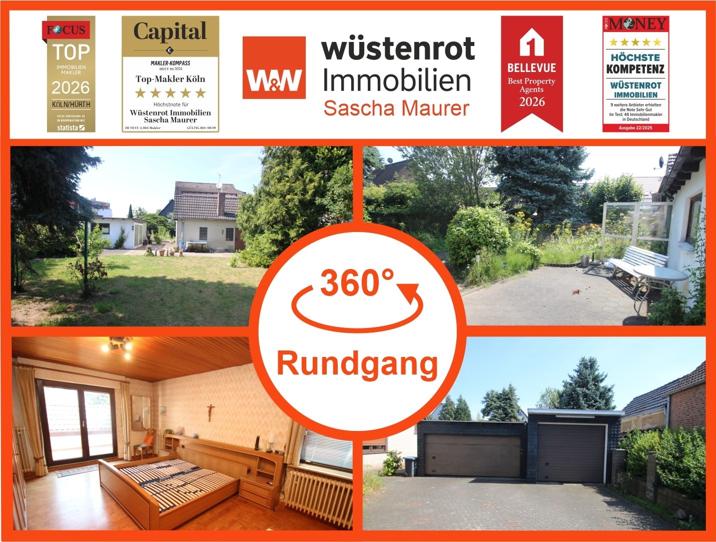 Immobilienangebot - Langenfeld - Alle - Mit 3D: Freistehendes Einfamilienhaus mit Potenzial und Garten