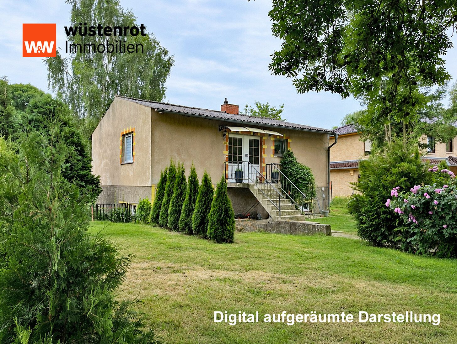 Immobilienangebot - Süderholz - Alle - WOHNEN AUF EINER EBENE: MIT EINBAUKÜCHE + VOLLKELLER + BEREITS MODERNISIERTER WOHNUNG + GRUNDSTÜCK