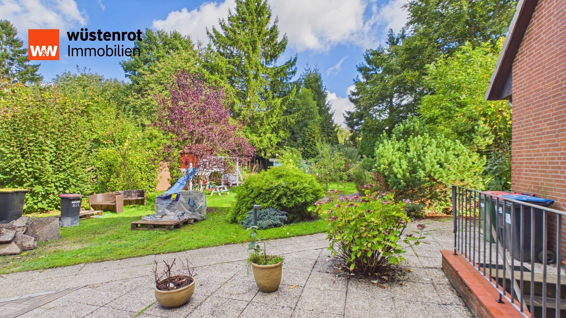 Immobilienangebot - Hamburg - Alle - 737 m² Garten: Reihenhaus mit Ruheoase