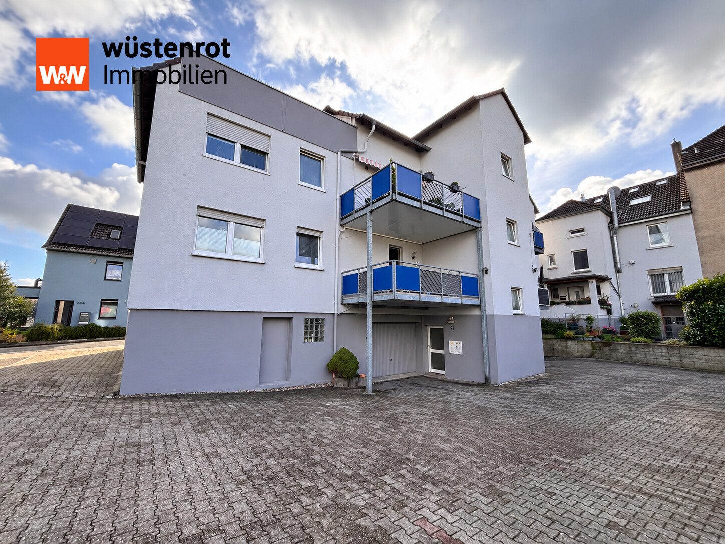 Immobilienangebot - Hattingen - Alle - Gepflegte 3,5-Zimmer-Wohnung mit Balkon und Stellplatz in Welper