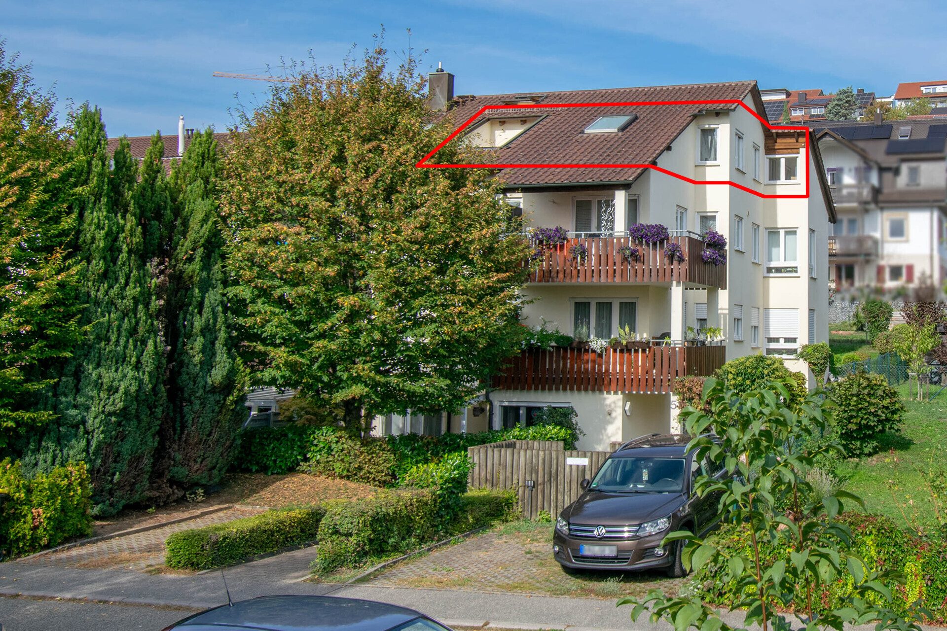 Immobilienangebot - Vaihingen/Enz - Alle - Fit für die Zukunft, 
Tolle 2 Zimmerdachgeschosswohnung mit TG-Stellplatz als Kapitalanlage