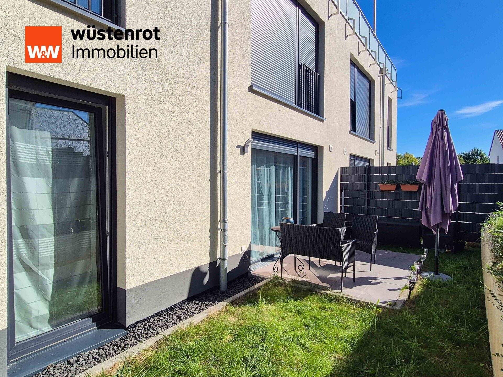 Immobilienangebot - Kleinostheim - Alle - Exklusives Wohngefühl am Waldrand: Neuwertige Erdgeschosswohnung mit sonniger Terrasse in Bestlage