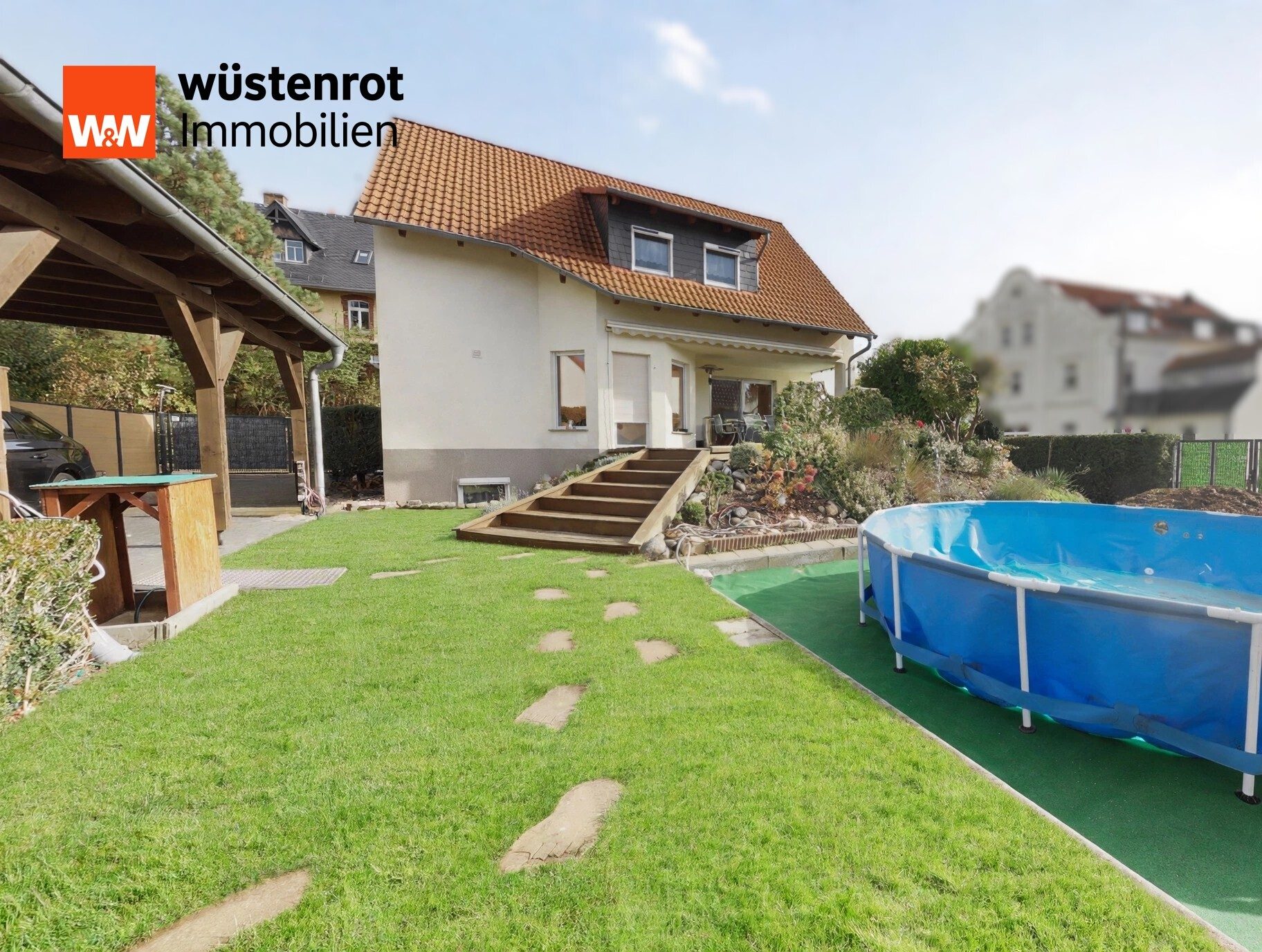 Immobilienangebot - Leipzig - Alle - Leipzig- Familienidylle in Wiederitzsch- Einfamiliehaus mit Garten+ Doppelcarport