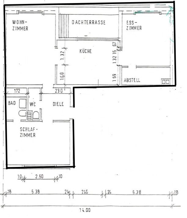 Immobilienangebot - Düsseldorf - Alle - Einmalige Kapitalanlage! Ruhige 3-Zimmer Dachgeschosswohnung mit großem Balkon in Flingern-Nord