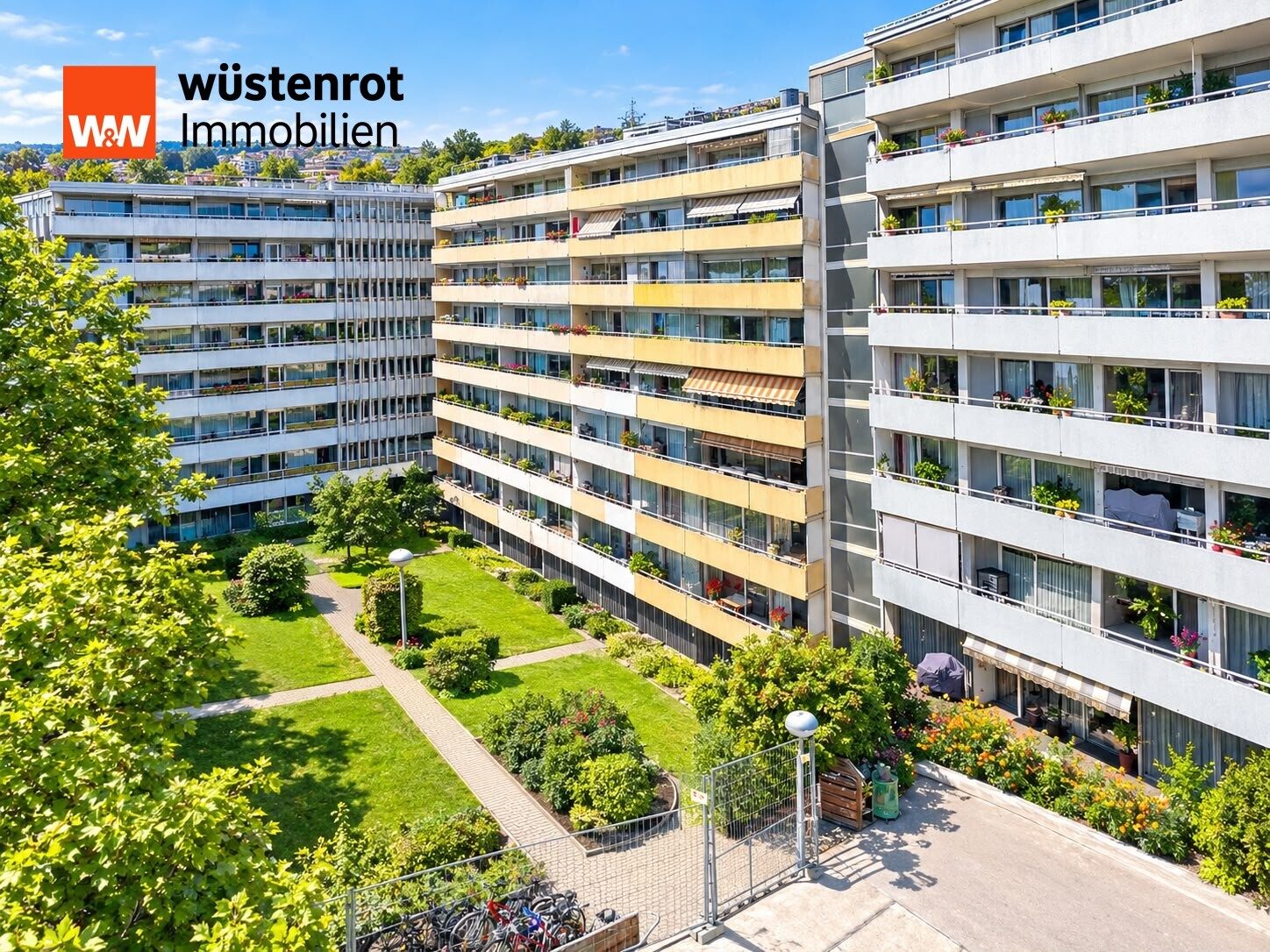 Immobilienangebot - Dietzenbach - Alle - 4-Zi-Eigentumswohnung mit großem Ostbalkon und Tiefgaragenstellplatz in Dietzenbach
