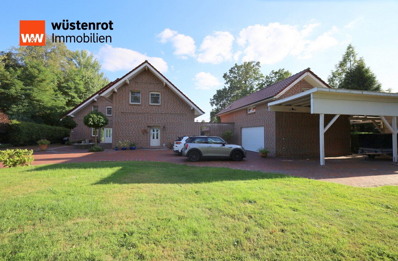 Immobilienangebot - Friesoythe / Ahrensdorf - Alle - Wohnen direkt am Küstenkanal! EFH mit ELW und vielen Highlights auf großem Grundstück