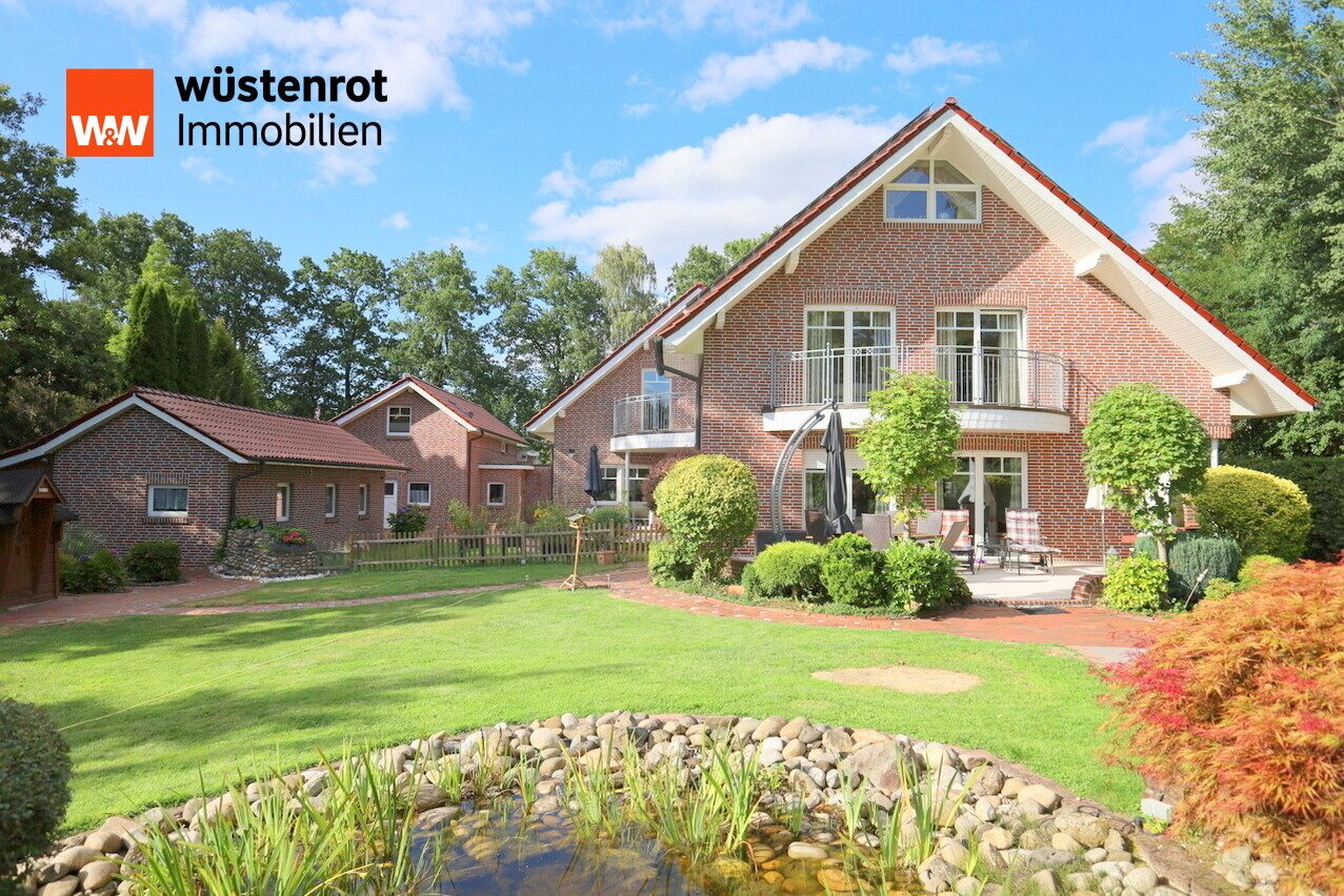 Immobilienangebot - Friesoythe / Ahrensdorf - Alle - Wohnen direkt am Küstenkanal! EFH mit ELW und vielen Highlights auf großem Grundstück