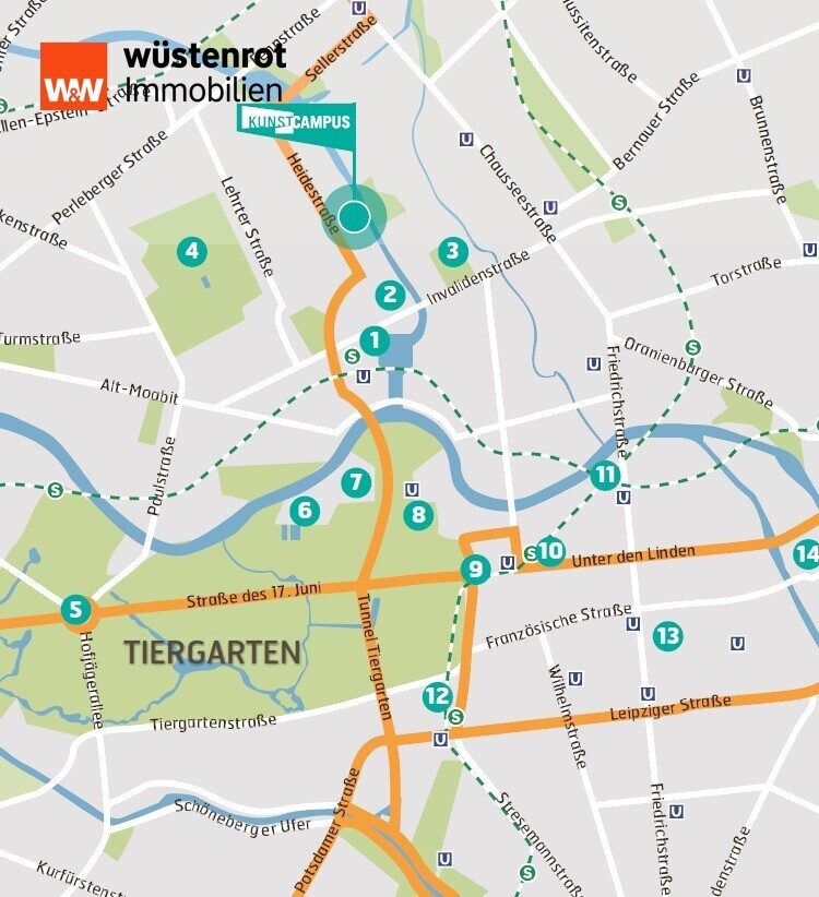 Immobilienangebot - Berlin - Alle - Bezugsfreie Luxuswohnung inkl. EBK, Concierge-Service, großem Balkon in Bestlage unweit Hauptbahnhof