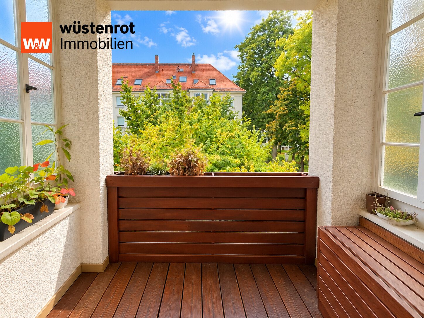 Immobilienangebot - Leipzig - Alle - Ein Zuhause zum Wohlfühlen – 4-Zimmer-Wohnung mit Balkon und Wintergarten
