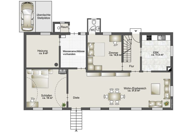 Immobilienangebot - Abtsgmünd - Alle - Einfamilienhaus mit viel Potenzial zur Wohnraumerweiterung in Abtsgmünd