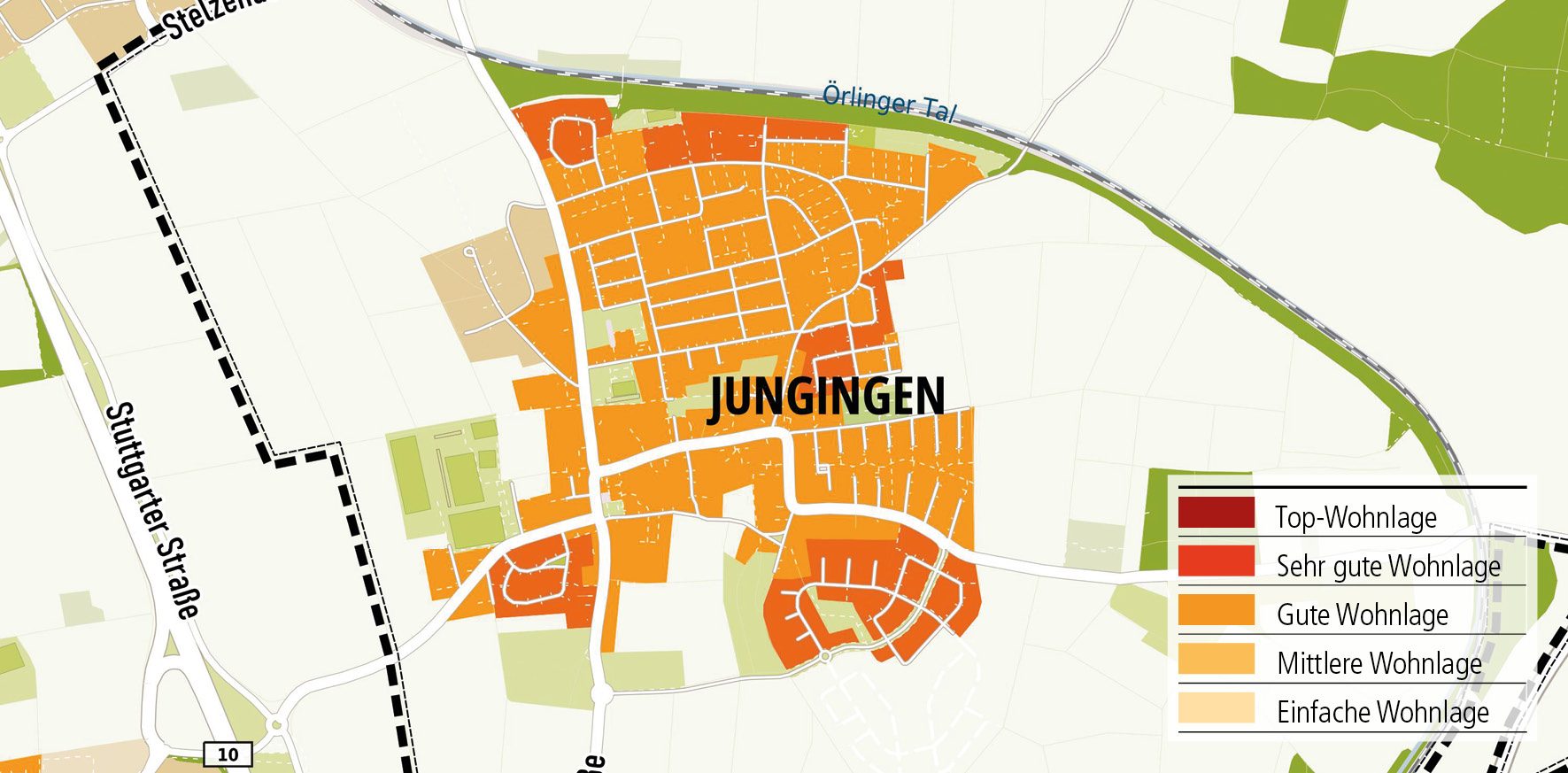 Wohnlagenkarte-2025_Jungingen_Tentschert Immobilien Ulm