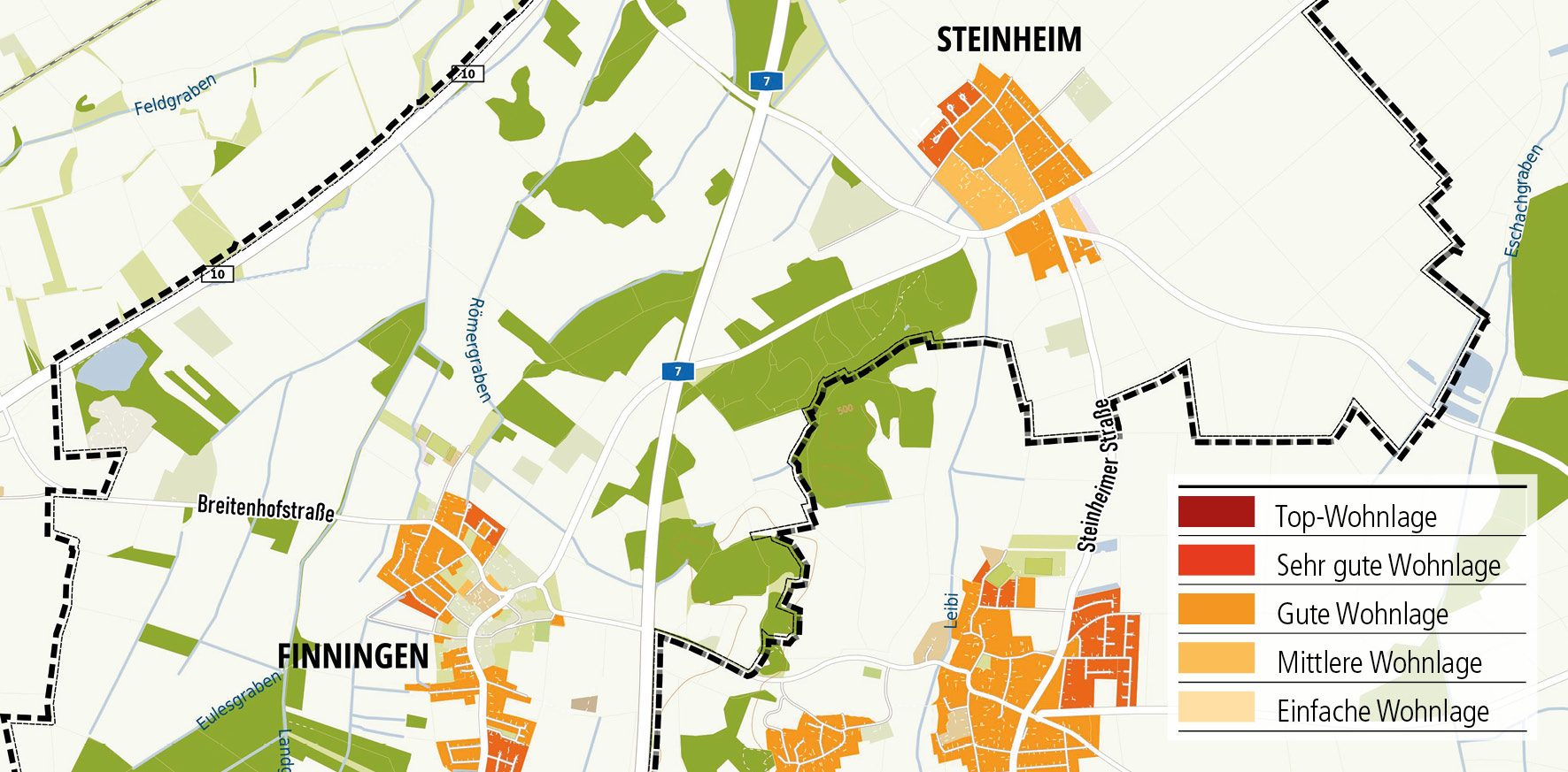 Wohnlagenkarte-2025_NU-Ost_Tentschert Immobilien Ulm