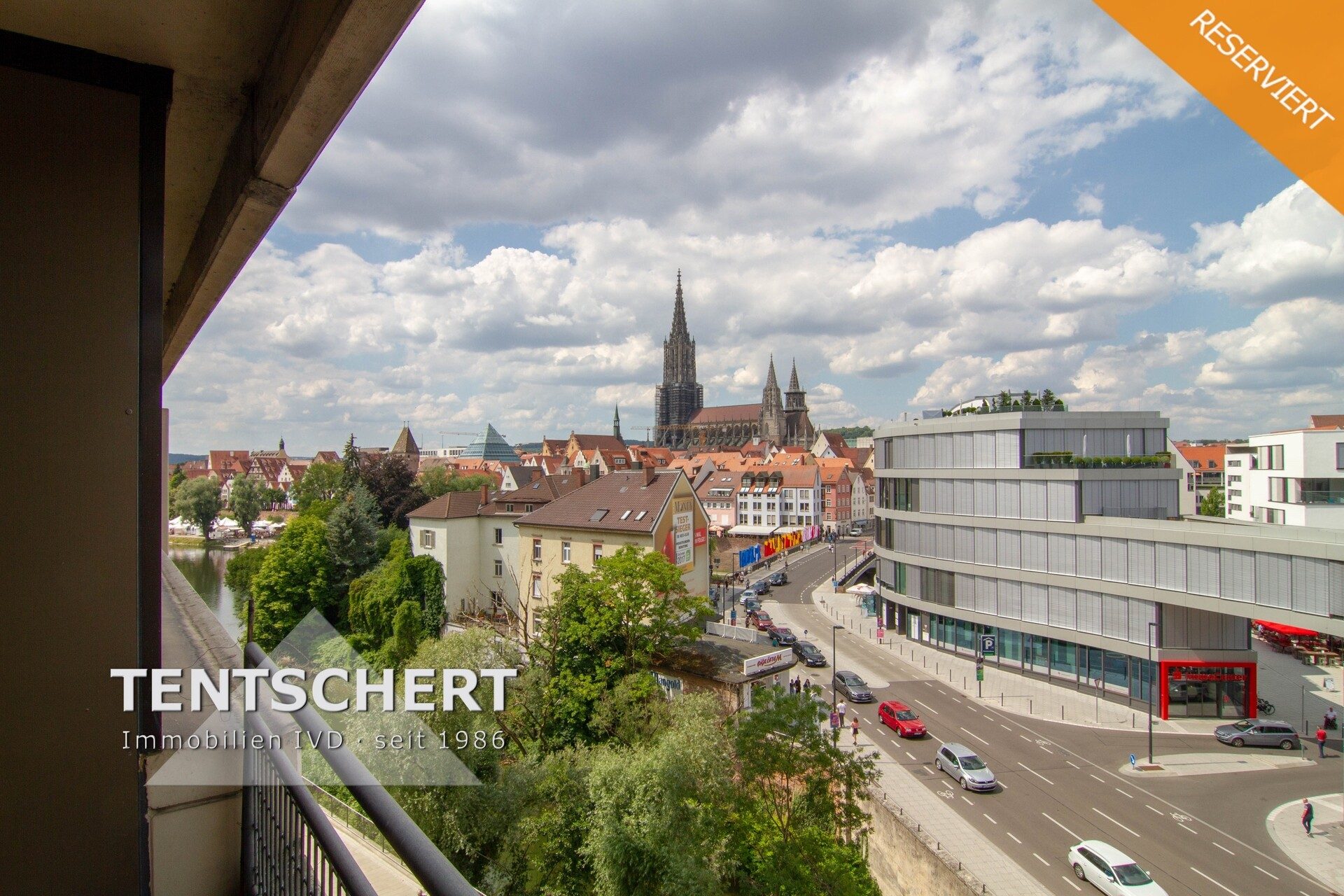 Immobilienangebot - Neu-Ulm - Alle - 1-Zimmer-Wohnung mit TG-Stpl. und Münsterblick!!!
