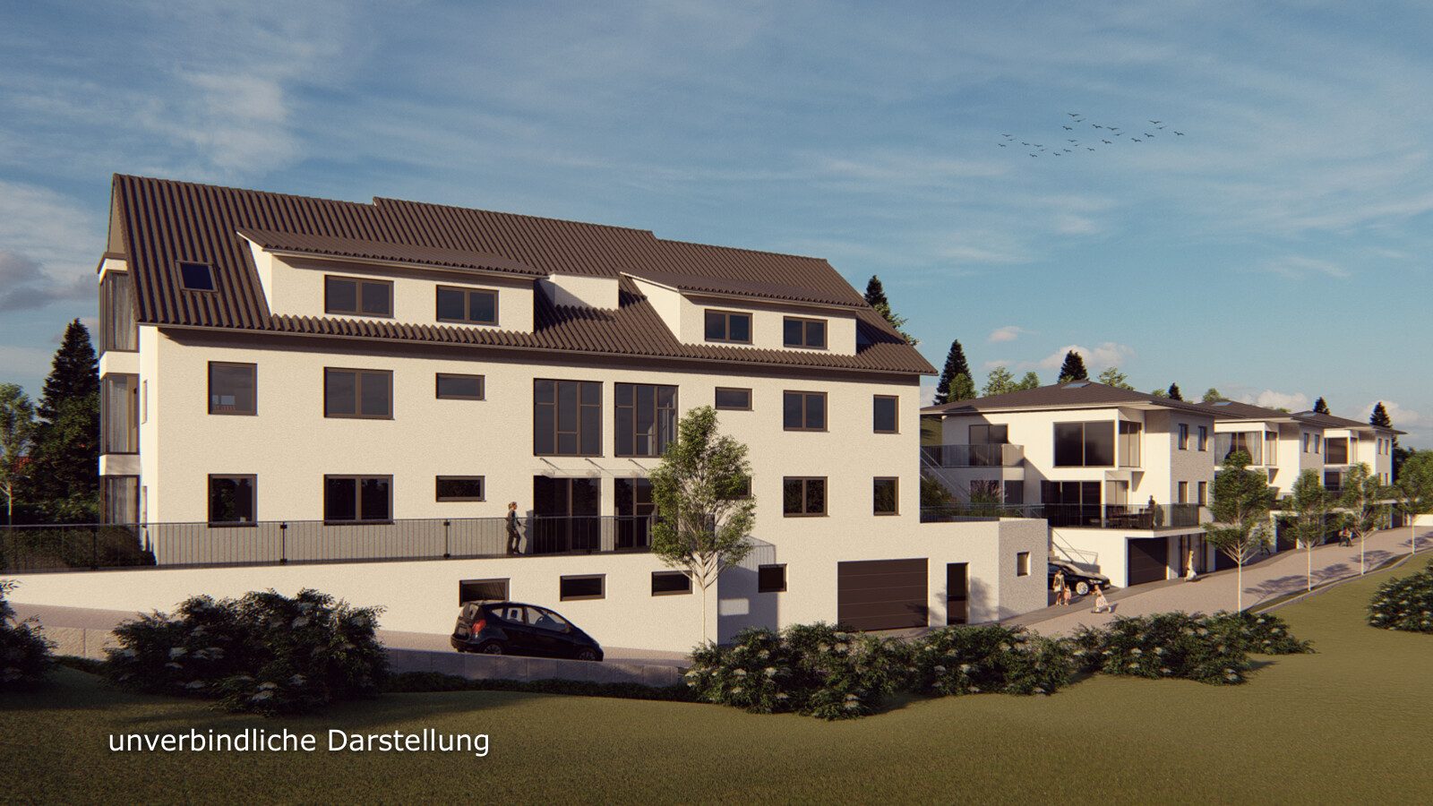 Ansicht Norden_unverbindliche Visualisierung Immobilienangebot - Nersingen - Alle - Klein und fein