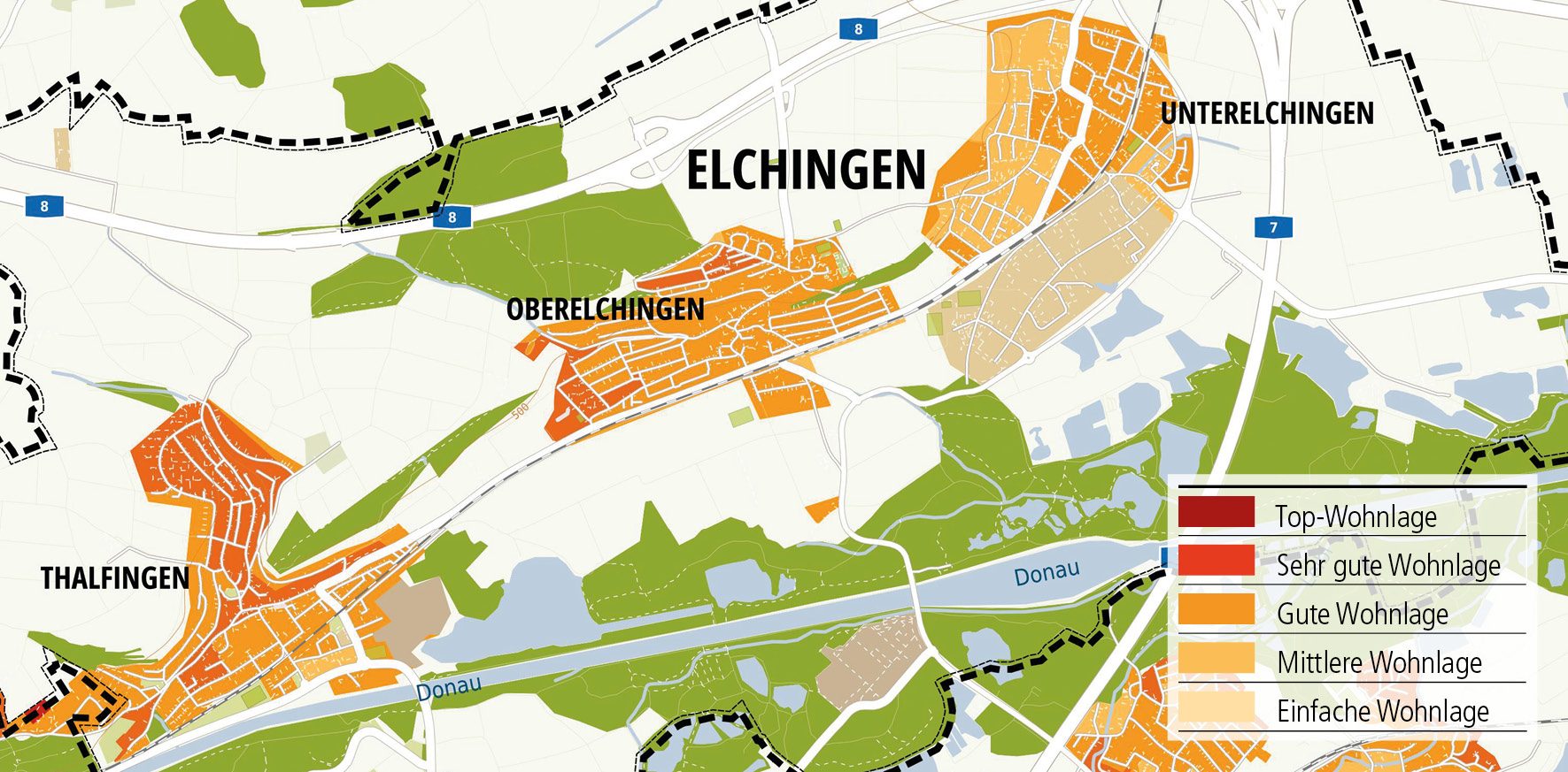 Wohnlagenkarte-2025_Elchingen_Tentschert Immobilien Ulm