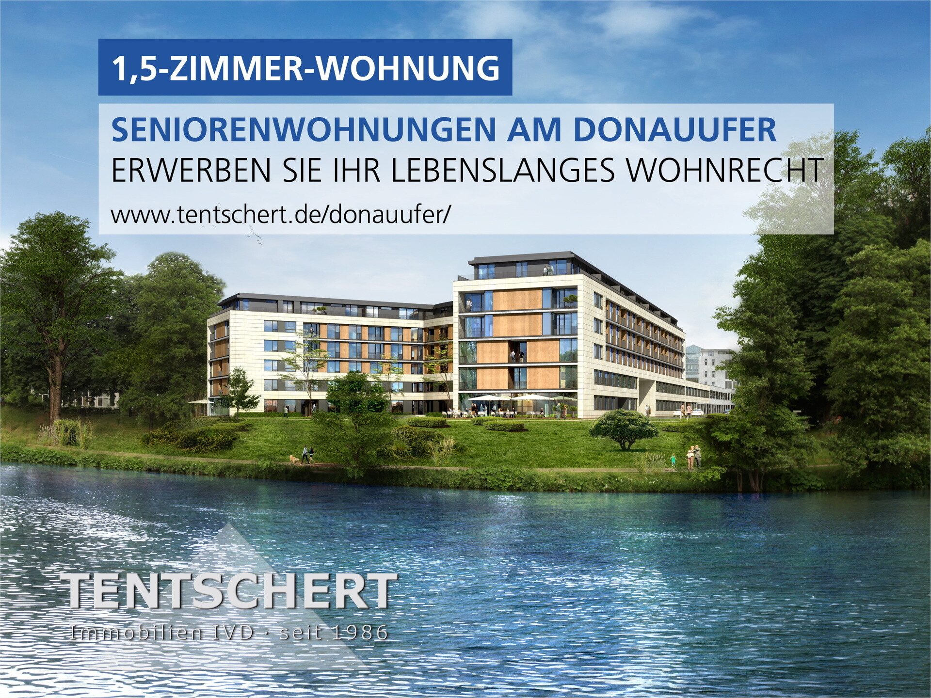 Immobilienangebot - Ulm - Alle - 1,5-Zi. Seniorenappartement im Bethesda am Donauufer