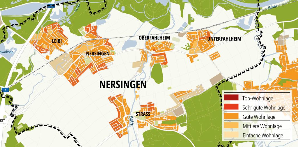 WohnlagenkarteK-2025_Nersingen-Tentschert Immobilien Ulm