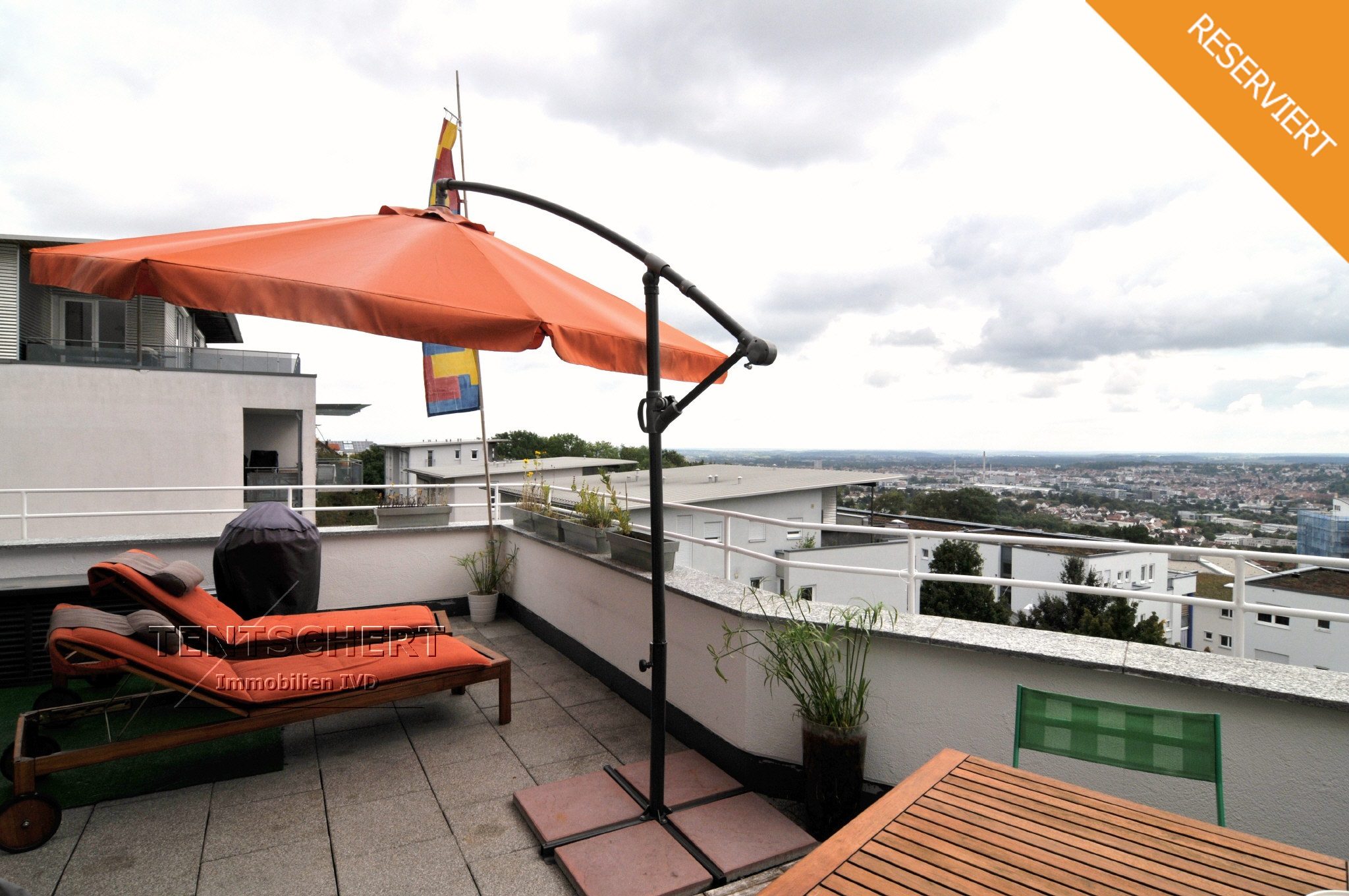 Tentschert Immobilien GmbH & Co. KG - Immobilienangebot - 89075 Ulm - Eselsberg - Wohnungen - Penthousewohnung - Panoramablick - große Dachterrasse