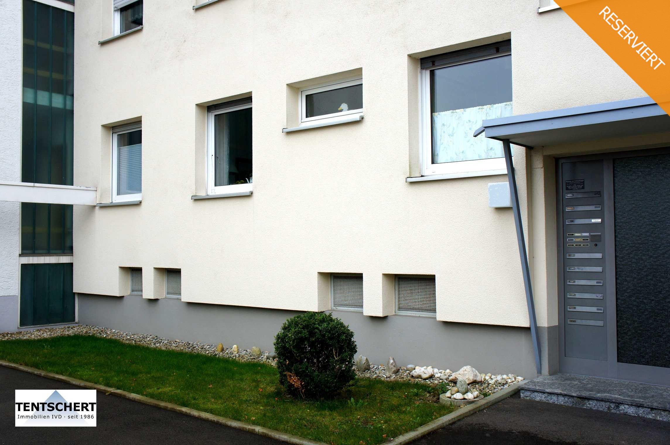 001KurzAnsicht Wohnung Vorderseite 2 Reserviert Tentschert Immobilien GmbH & Co. KG - Immobilienangebot - 89077 Ulm - Kuhberg - Wohnungen - Kleine Kapitalanlage am Ulmer Kuhberg