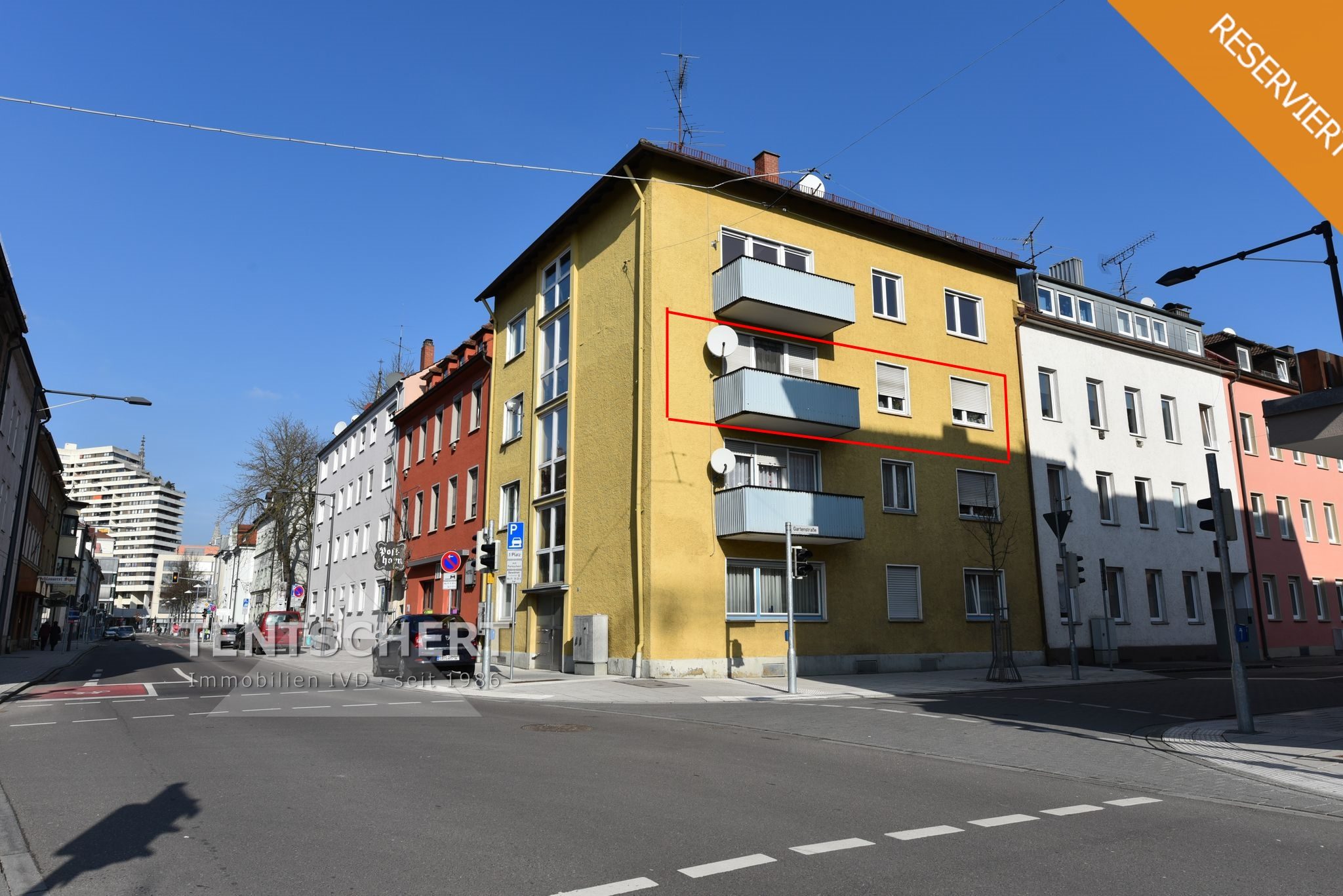 001KurzGebäudeansicht-Wohnung Tentschert Immobilien GmbH & Co. KG - Immobilienangebot - 89231 Neu-Ulm - Mitte - Wohnungen - Wohnen mitten in der Stadt - PROVISIONSFREI