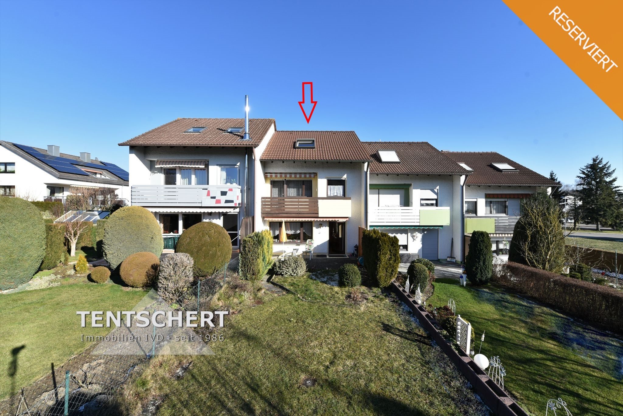 Tentschert Immobilien GmbH & Co. KG - Immobilienangebot - 89079 Ulm - Einsingen - Reihenmittelhaus - Gemütliches Reihenmittelhaus mit schönem Garten