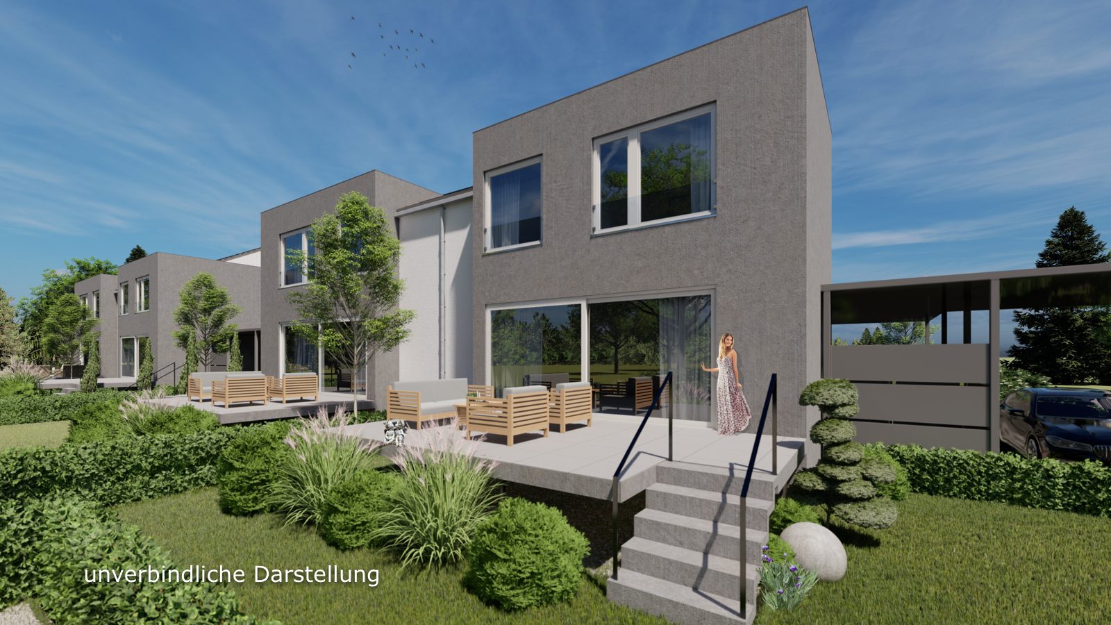 001KurzVisualisierung Tentschert Immobilien GmbH & Co. KG - Immobilienangebot - 89340 Leipheim - Leipheim - Doppelhaushälfte - Das perfekte Wohnvergnügen - NEUBAU Doppelhaushälfte - PROVISIONSFREI
