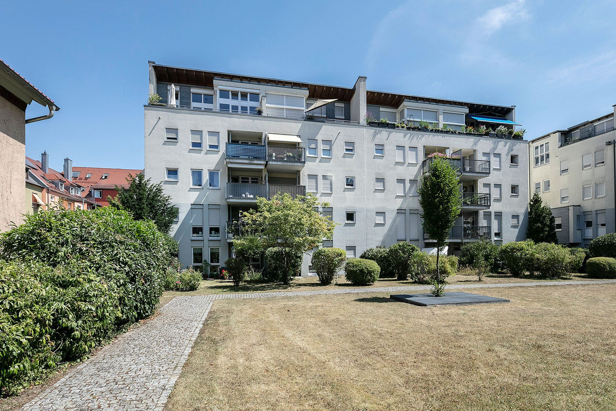 Tentschert Immobilien GmbH & Co. KG - Immobilienangebot - 89231 Neu-Ulm - Mitte - Erdgeschosswohnung - Wohnung mit Terrasse und Gartenanteil im Herzen von Neu-Ulm