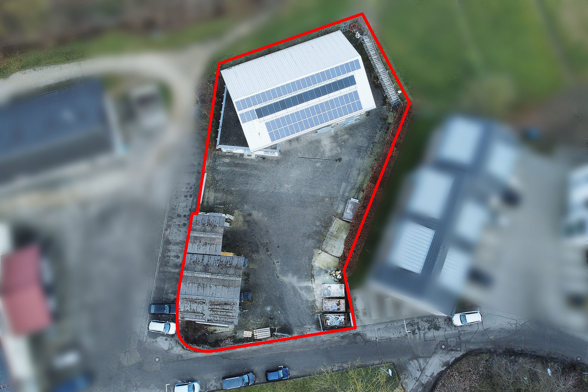 001LangGrundstück Tentschert Immobilien GmbH & Co. KG - Immobilienangebot - 89079 Ulm - Wiblingen - Prod./ Lager / Gewerbehallen - Handwerksstandort mit Halle, Lager und modernem Bürobereich in Ulm-Wiblingen