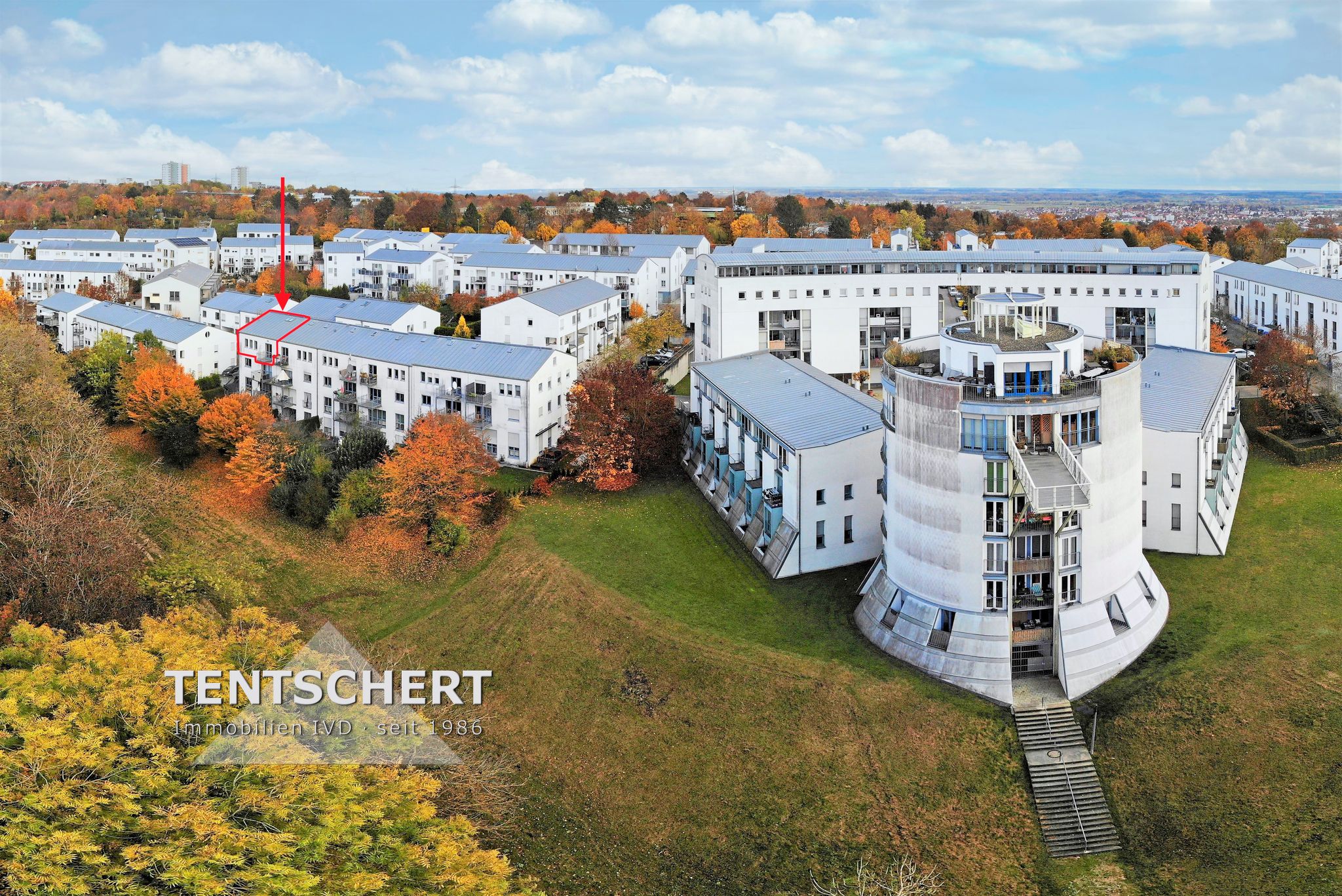 001KurzLuftaufnahme Tentschert Immobilien GmbH & Co. KG - Immobilienangebot - 89075 Ulm - Böfingen - Wohnungen - 08/15 war gestern! Traumwohnung für Individualisten