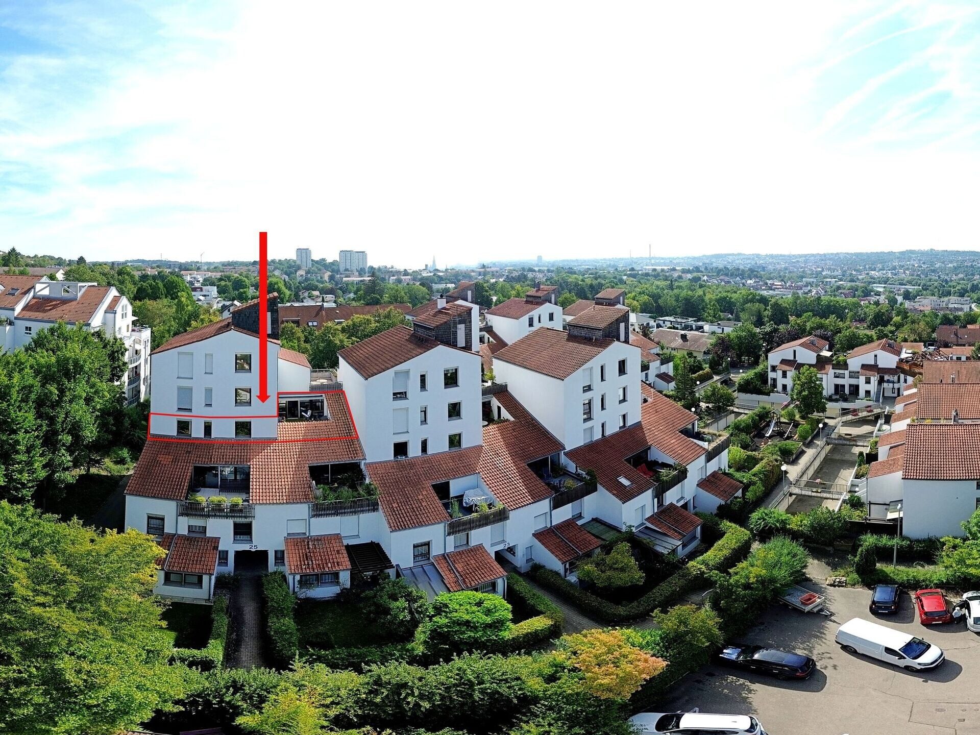 Immobilienangebot - Ulm - Alle - Eselsberg // Wohnoase mit Dachloggia