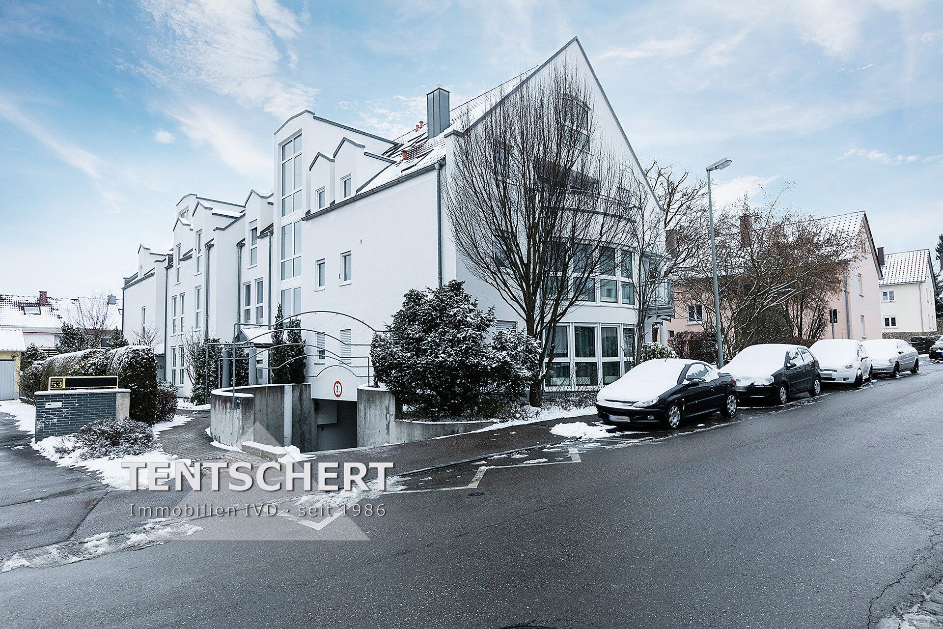 Außenansicht Immobilienangebot - Ulm - Alle - Ulm-Söflingen: Helle 2-Zimmer-Wohnung mit TG-Platz