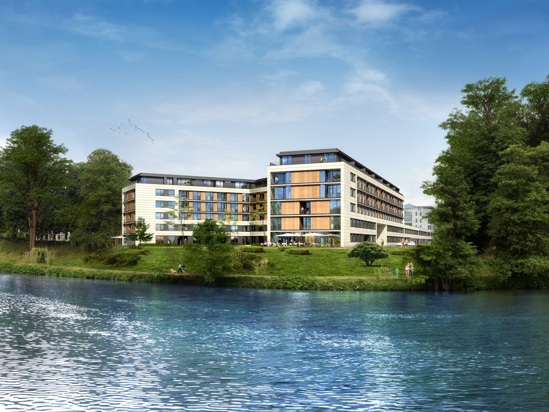 Außenansicht – Visualisierung Immobilienangebot - Ulm - Alle - ++ Seniorenappartement 308 im Bethesda am Donauufer ++