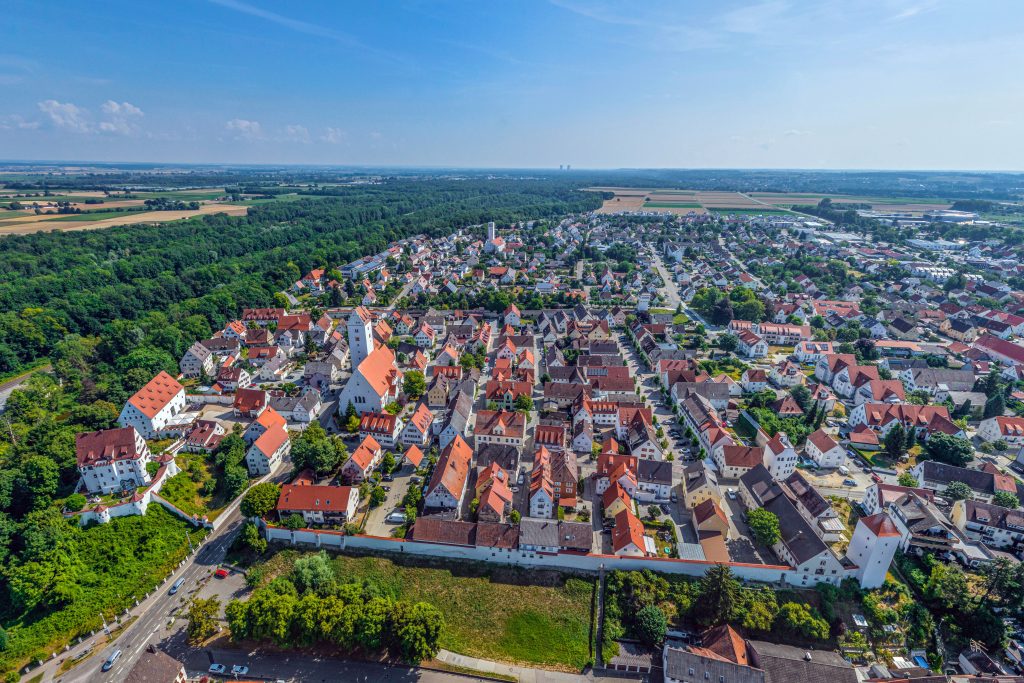 Ausblick auf Leipheim an der Donau