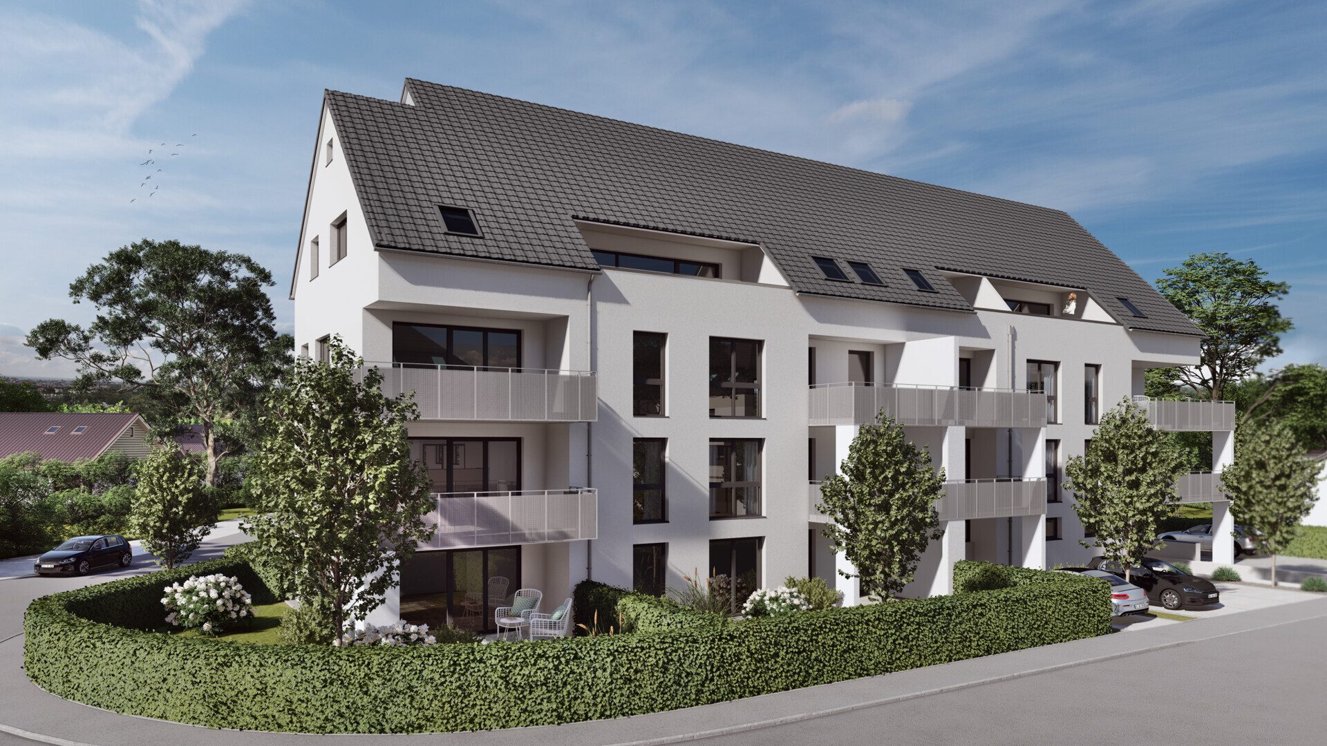 Titelbild Immobilienangebot - Illerkirchberg / Unterkirchberg - Alle - Ihr Traum vom Leben -
Moderne 3-Zimmer-Wohnung mit Balkon