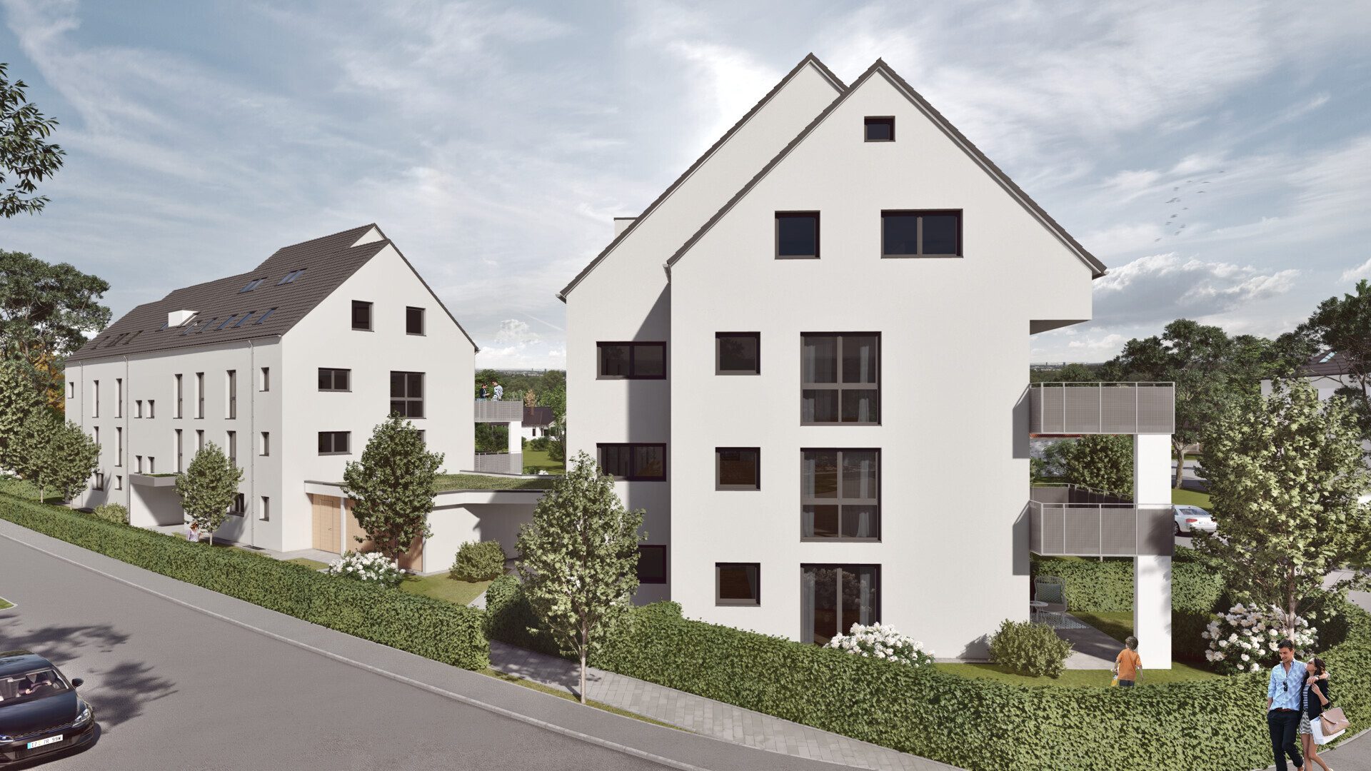 Titelbild Immobilienangebot - Illerkirchberg / Unterkirchberg - Alle - Helle Räume, schöner Ausblick:
Neubau mit 3 Zimmern und Balkon im 2.OG
