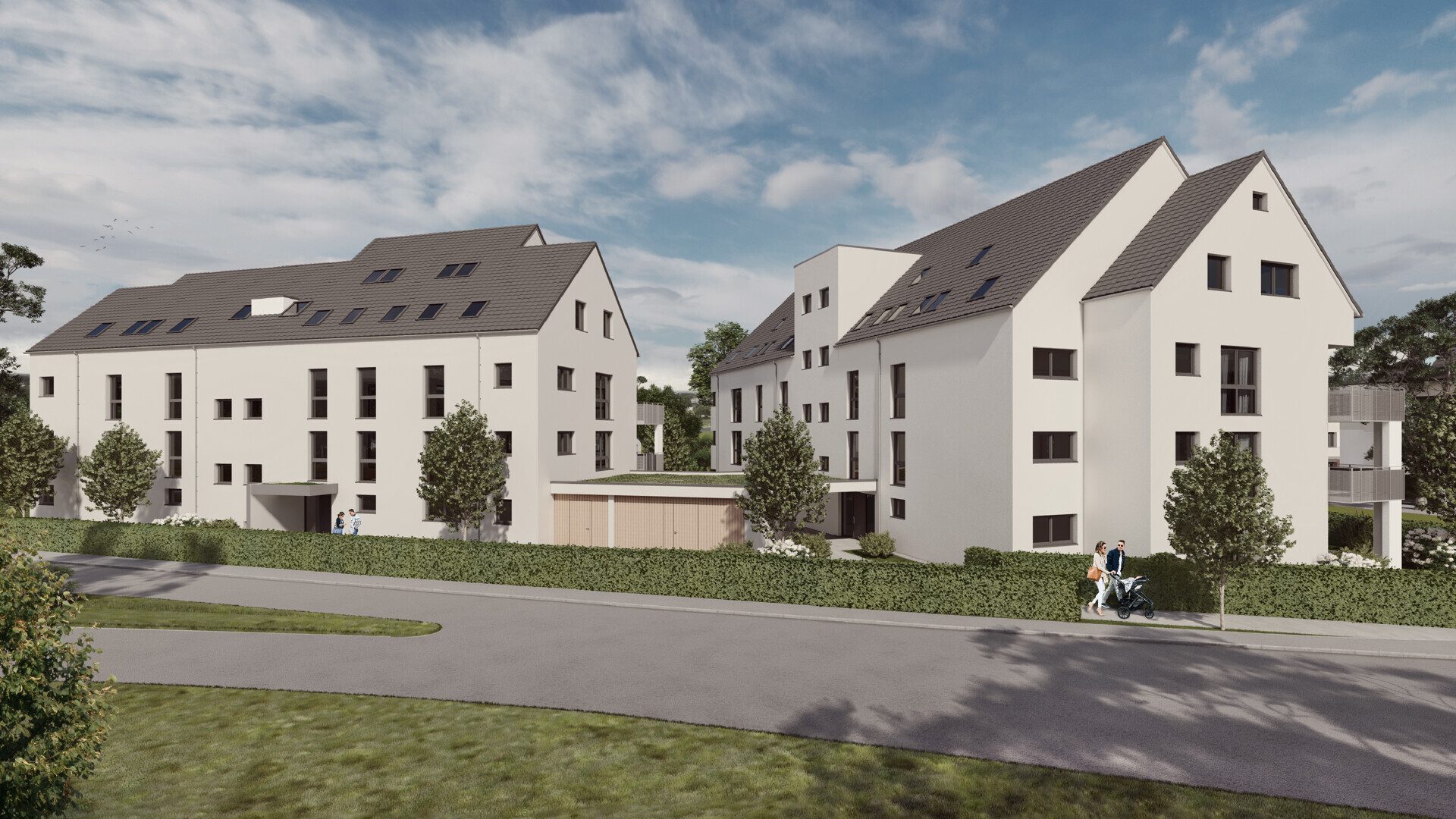 Titelbild Immobilienangebot - Illerkirchberg / Unterkirchberg - Alle - Raum für Ideen: Moderne
3-Zimmer-Wohnung mit Sonnenbalkon