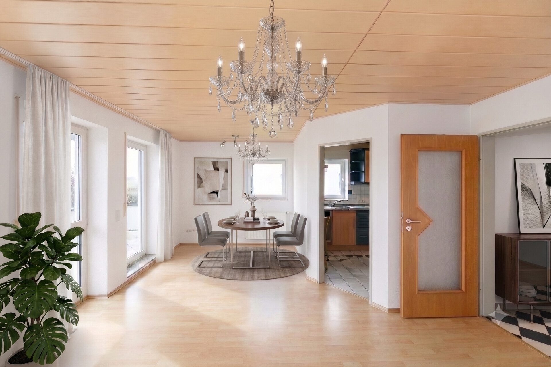 Immobilienangebot - Neu-Ulm/Burlafingen - Alle - Helle 3-Zimmer-Wohnung im Erdgeschoss mit Balkon und direktem Gartenzugang