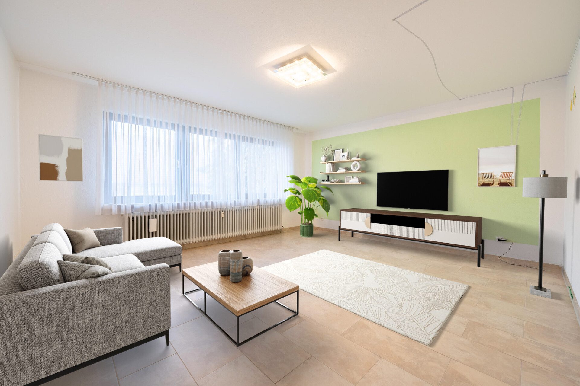 Immobilienangebot - Dornstadt / Tomerdingen - Alle - 117 m² Wohnkomfort 
EG-Wohnung mit Garage und privatem Garten