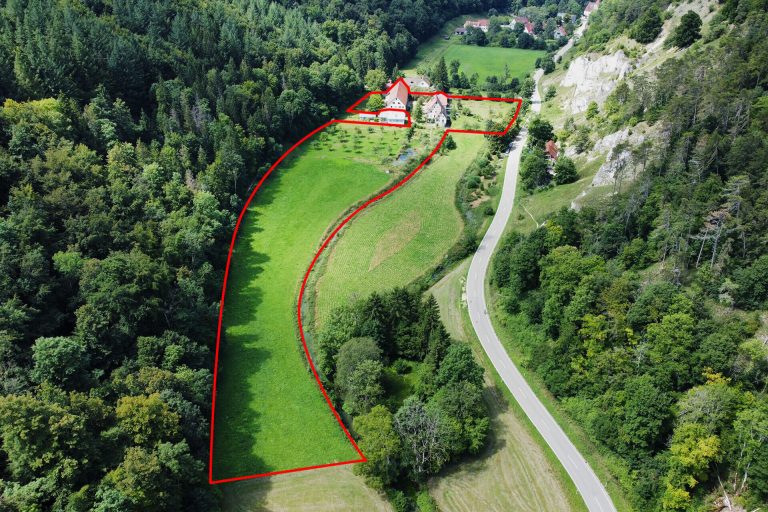 Immobilienangebot - Blaustein/Lautern - Alle - Kulturdenkmal in idyllischer Lage mit bestehendem Wasserrecht an der Lauter