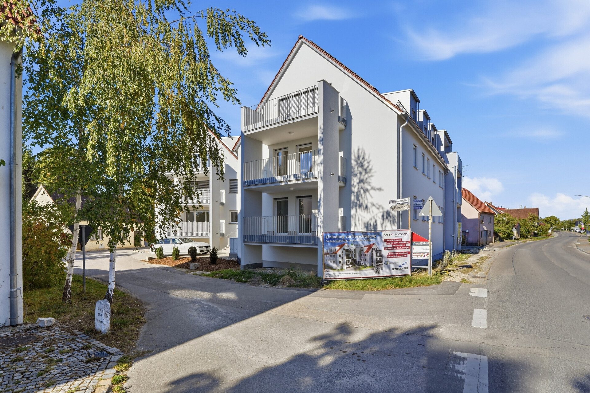 Immobilienangebot - Erbach-Ersingen - Alle - Neubau-Wohnung mit 3,5-Zimmern -
Mit Balkon und überdachtem Stellplatz
