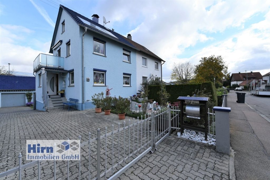 Hirn Immobilien GmbH - Immobilienangebot - Nattheim - Häuser - DOPPELHAUSHÄLFTE | HEIDENHEIM / NATTHEIM
