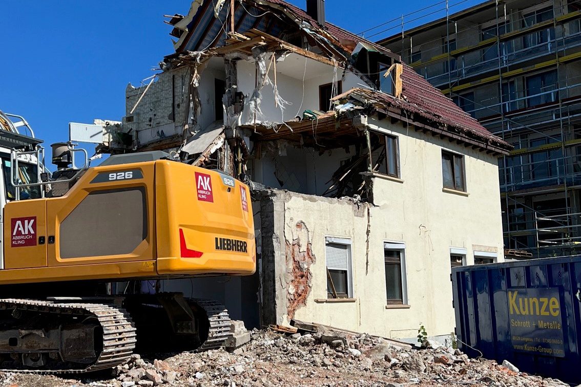 Baustelle Neubauprojekt Wohnen im Park Langenau