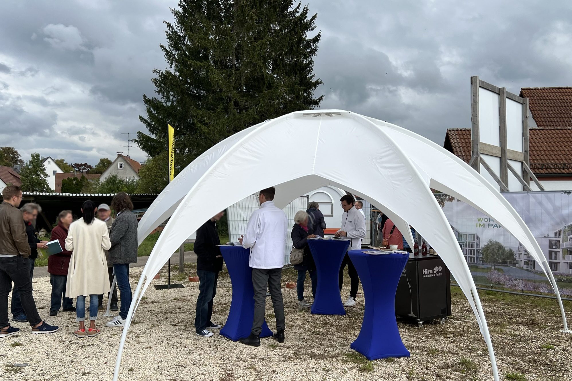 Baustelle Neubauprojekt Wohnen im Park Langenau
