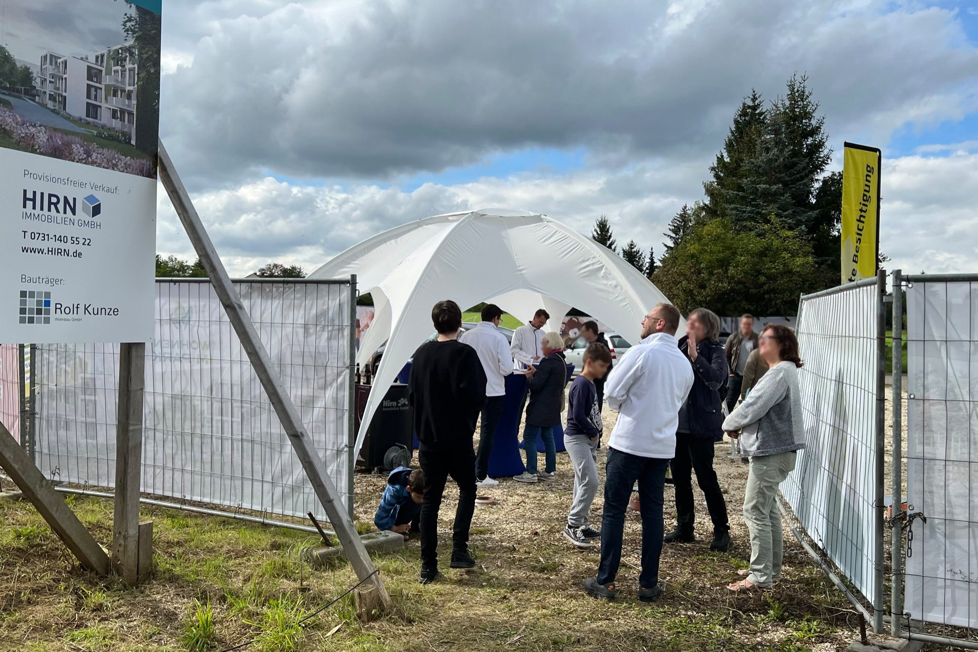 Baustelle Neubauprojekt Wohnen im Park Langenau